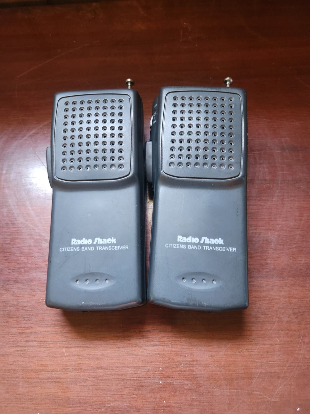 Vintage Radio Shack TRC-93 CB Walkie Talkie Pair Handheld Transceivers working